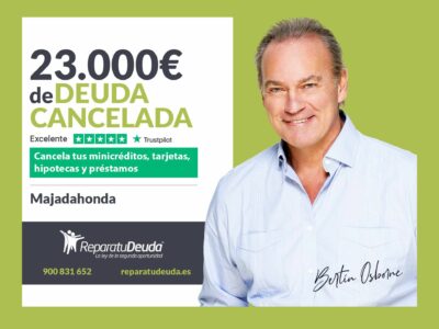 Repara tu Deuda Abogados cancela 23.000€ en Majadahonda (Madrid) gracias a la Ley de Segunda Oportunidad