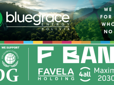 Bluegrace Energy Bolivia contribuye a la creación del Banco de la Favela en Brasil