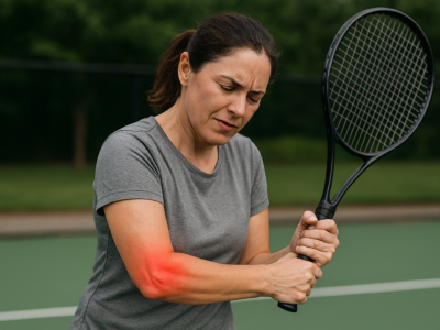 Dr. Samuel Pajares, traumatólogo de Policlínica Gipuzkoa: «La técnica y el material marcan la diferencia para evitar las lesiones de codo y muñeca en el tenis»